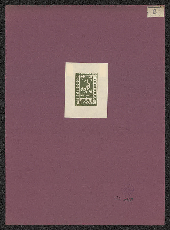 Walter Schiller – Exlibris Waller Mendelssohn 