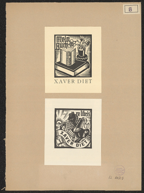 Ernst Schkopp – Exlibris Xaver Diet 