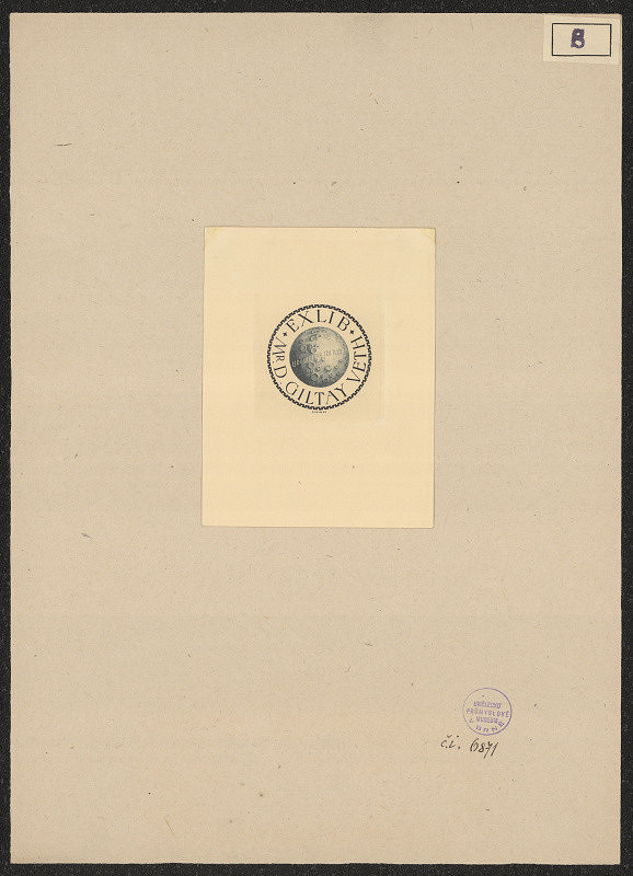 H. T. Schimek – Exlibris Mr. D. Giltay Veth 