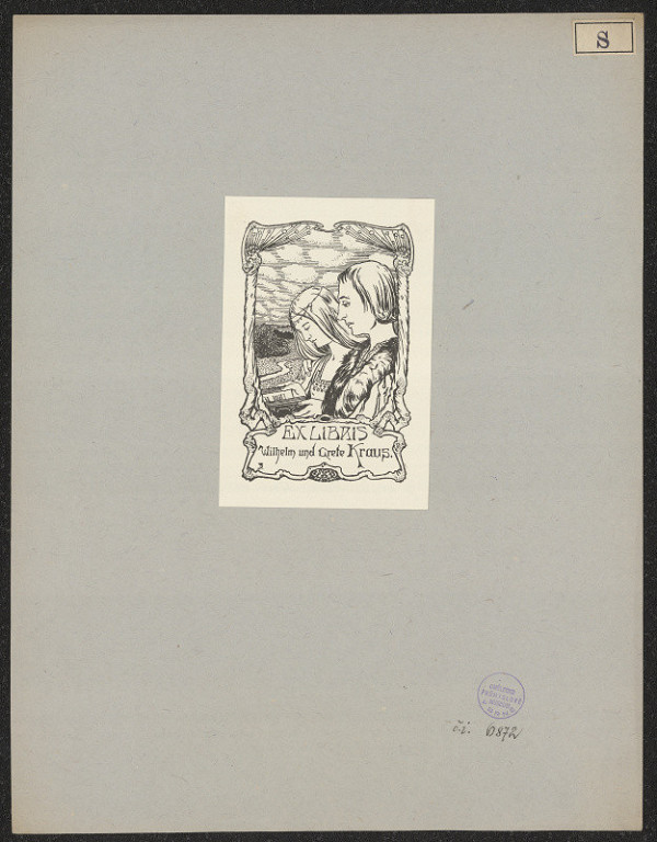 Jos. Schweidler – Exlibris Wilhelm und Grete Kraus 