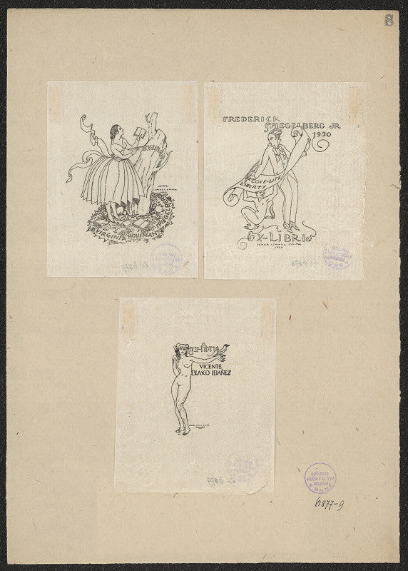 Ismael Smith – Exlibris Virginia Housman Spiegelberg 