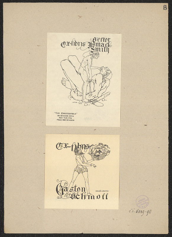 Ismael Smith – Exlibris Senor Ismael Smith 