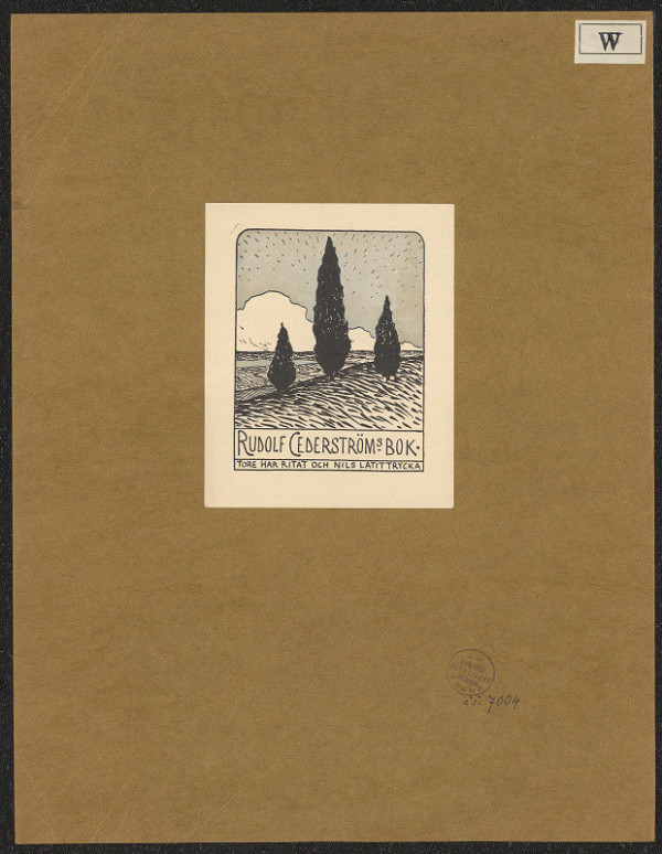 Tore Wahlström – Rudolf Cederström 