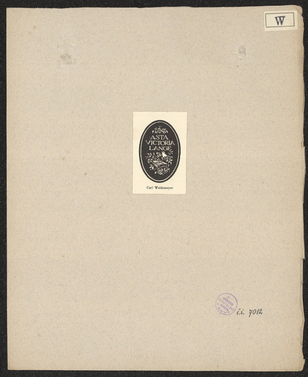 Carl Weidemeyer – Asta Victoria Lange 