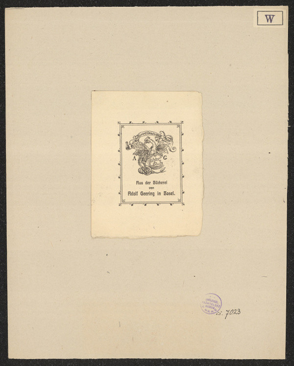 Weisbrod – Adolf Geering 