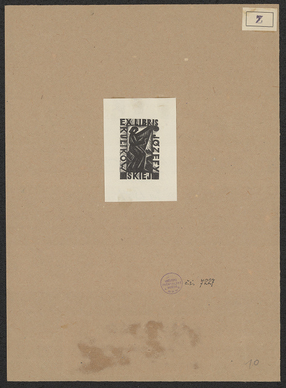 Stanislaw Zgainski – Exlibris Józefy Kulikowskiej 