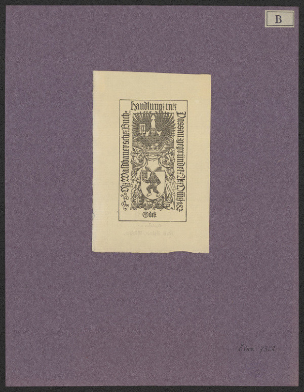 Alois Balmer – M. Waldbauersche Buch 