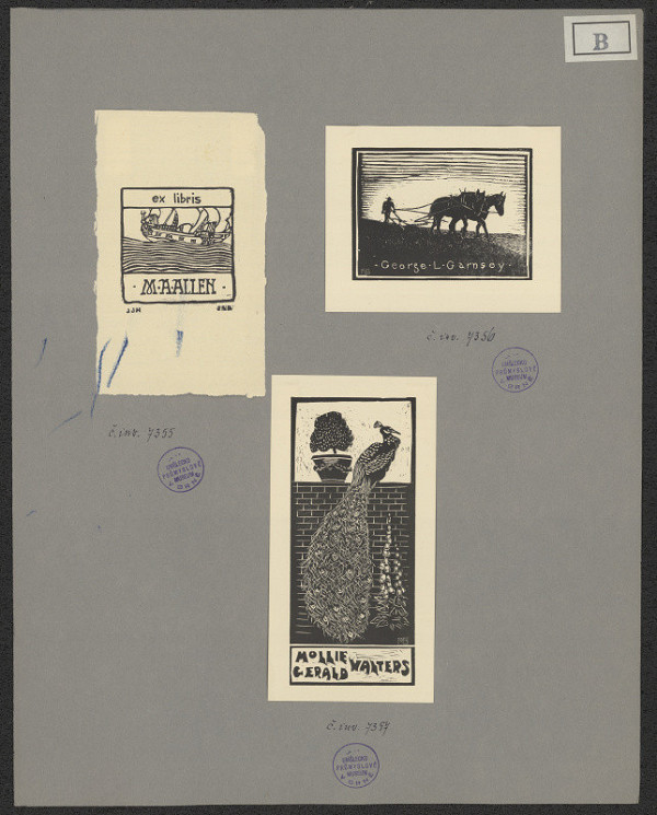 P. Neville Barnett – Ex libris M. A. Allen 