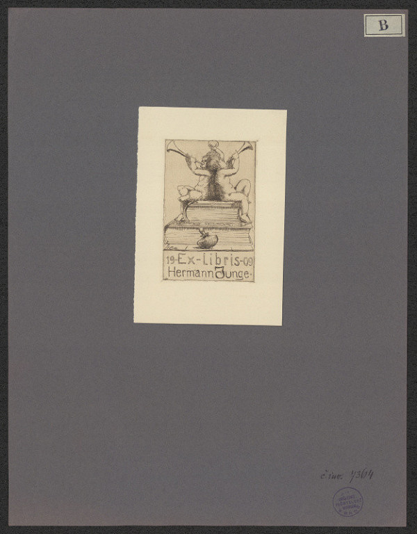 Hans Barthelmess – Ex libris Hermann Junge 