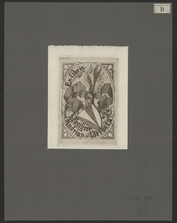 Hans Barthelmess – Ex libris Andrian Werburg 