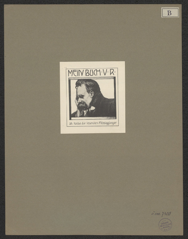 Karl Bauer – Mein Buch V. R. (Val. Rosenfeld) 