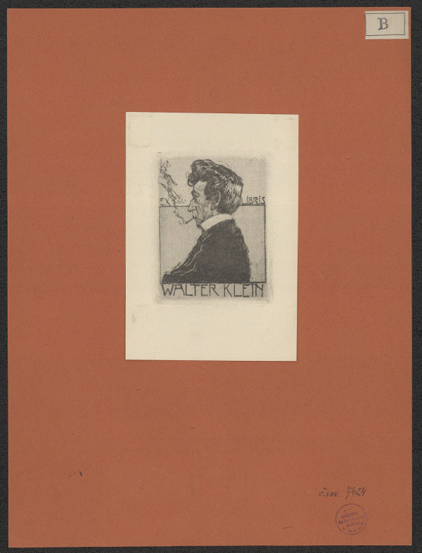 Leo Bauer – Ex libris Walter Klein 