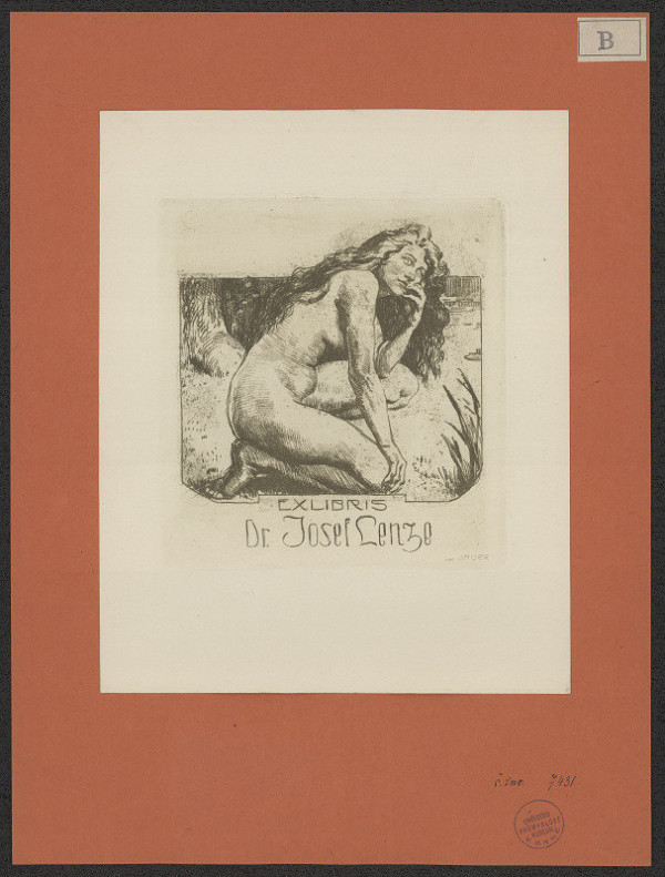 Leo Bauer – Ex libris Dr. Josef Lenze 