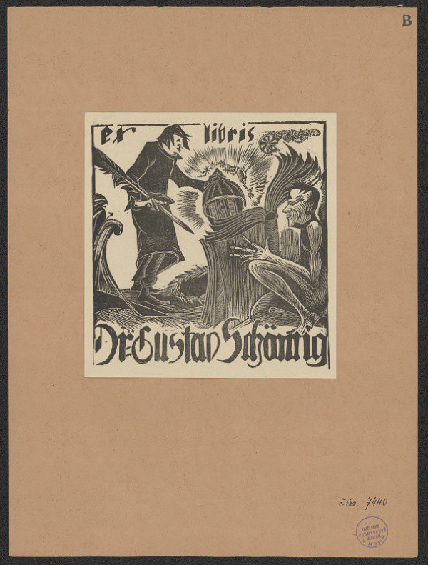 Hans Baumann – Ex libris Dr. Gustav Schömig 