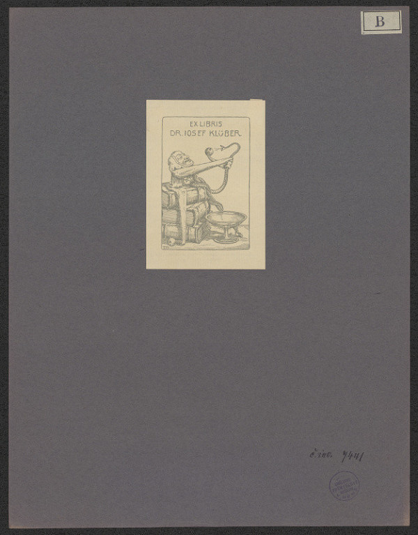 Theo Becker – Ex libris Dr. Josef Klüber 