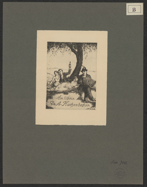 A. Beer – Ex libris Dr. A. Kuchenbecker 