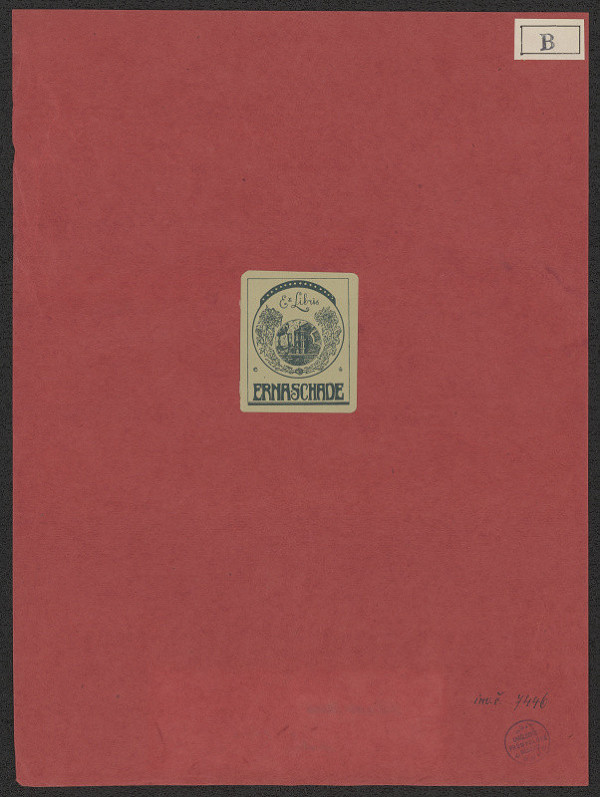 L. Begeer – Ex libris Erna Schade 