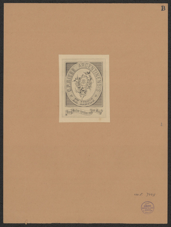 Paul Beguin – Argentinensis ex libris C. P. Riess 