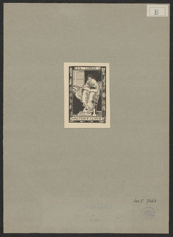Anning Robert Bell – Ex libris Walter E. Lloyd 