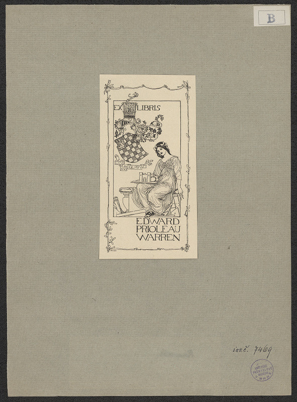 Anning Robert Bell – Ex libris Edward Prioleau Warren 