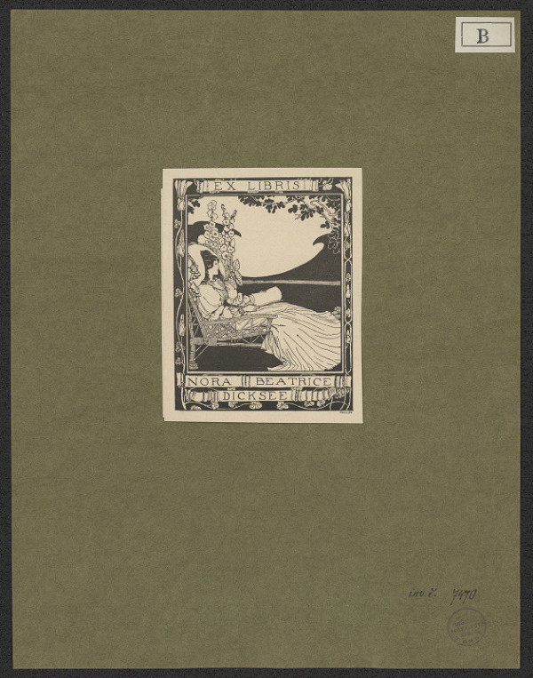 Anning Robert Bell – Ex libris Nora Beatrice Dicksee 