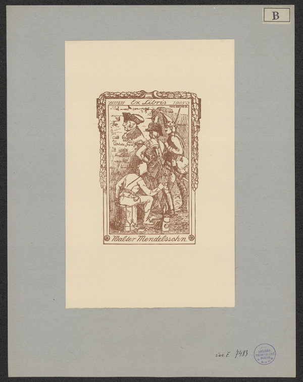 Hans Berthold – Ex libris Walter Mendelssohn 