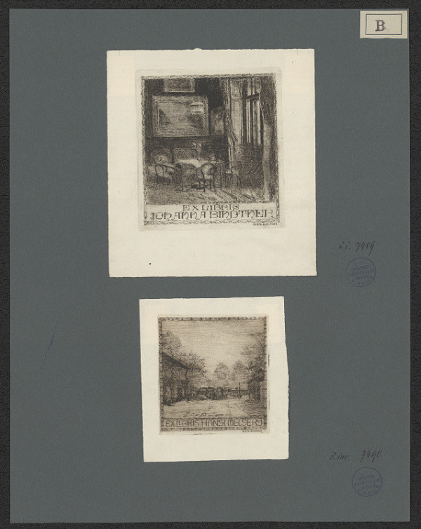 Berta (Bertha) Bindtner – Ex libris Hansi Mecsery 