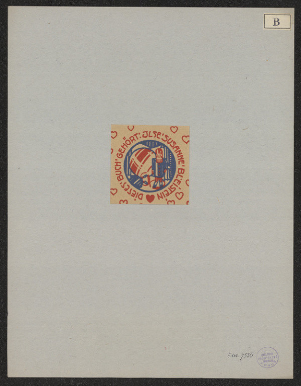 Alfred Böld – Dieses Buch gehört Ilse Susanne Bleistein 