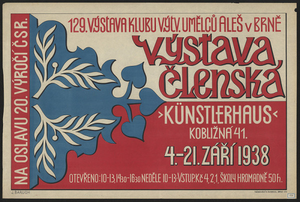 Josef (Jožka) Baruch – Členská výstava 1938, KVU A leš Brno 