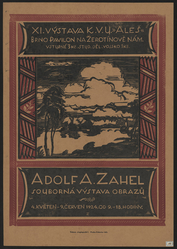 Adolf A. Zahel – Výstava A. Zahela, KVU Aleš Brno 