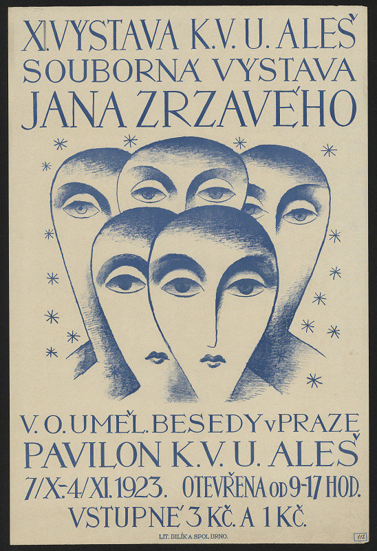 Jan Zrzavý – Výstava Jana Zrzavého, KVU Aleš Brno 