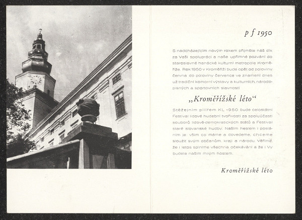 neznámý – na r. 1950 "Kroměřížského léta" 