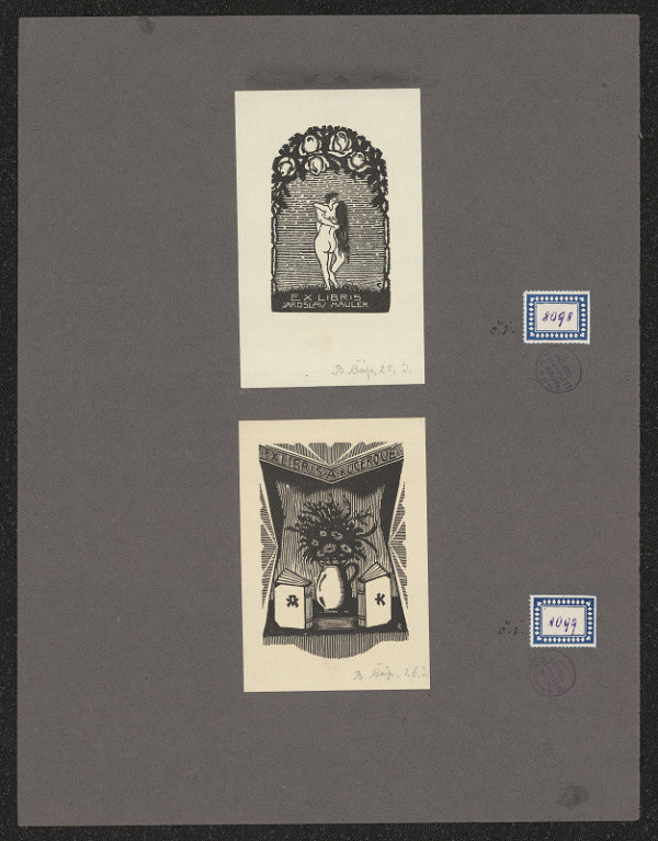 Bohumír Čáp – Exlibris A. Kučerové 