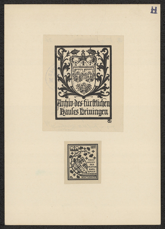 Adolf Matthias Hildebrandt – Haus-Archiv des Grafen Karl Ernich zu Leiningen-Westerburg 