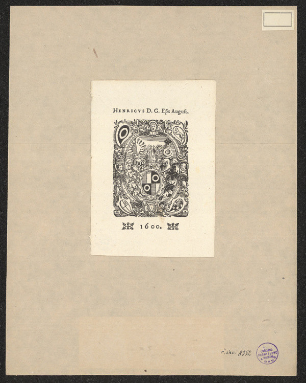 neznámý – Episcopus Henricus D. G. August 