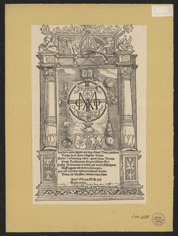 neznámý – Dr. Aug. Marius 