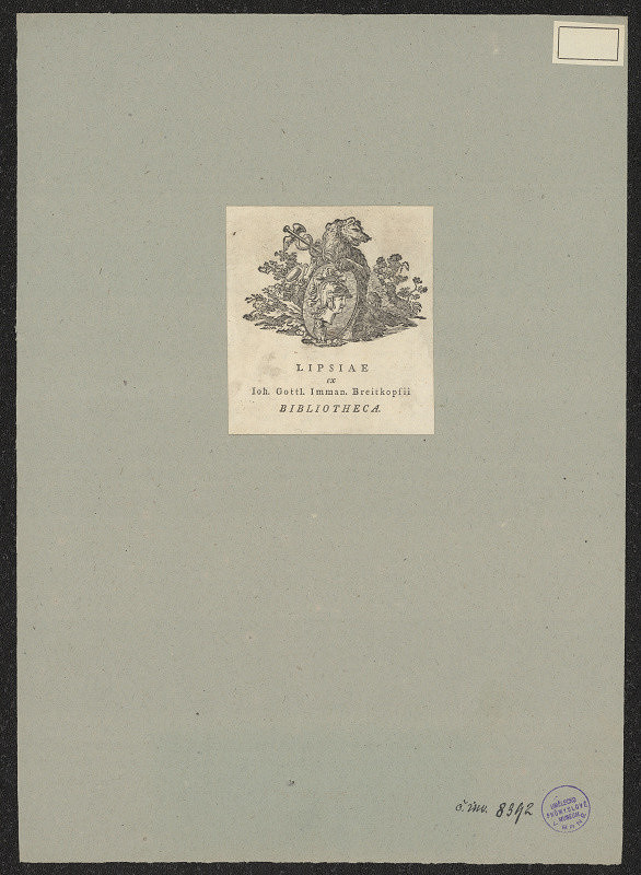 neznámý – J. G. J. Breitkopf 