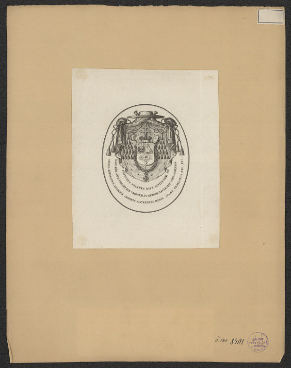 neznámý – Kardinál Jan. Bapt. Scilowszky de Nagy Kér 