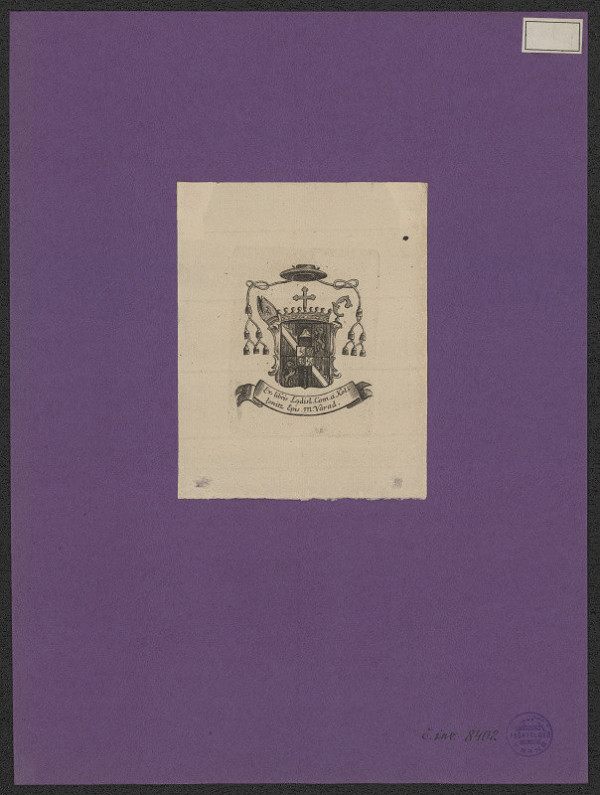 neznámý – Lad. hrabě z Kollonitz, biskup varadínský 