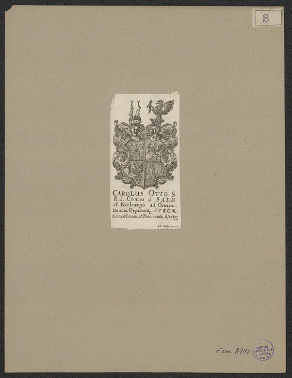 A. J. Schindler – Karel Oto hr. ze Salmu 