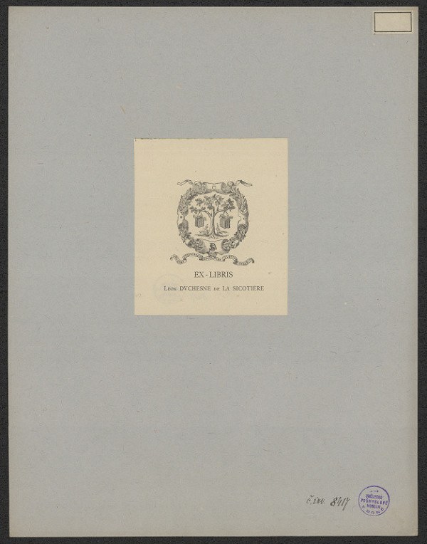 neznámý – Léon Duchesne de la Sicotiére 