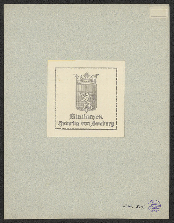 neznámý – Heinrich von Saalburg 