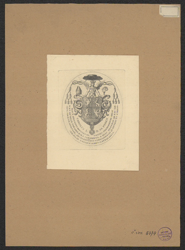 neznámý – Peren B. de L. Carolus, arcibiskup 