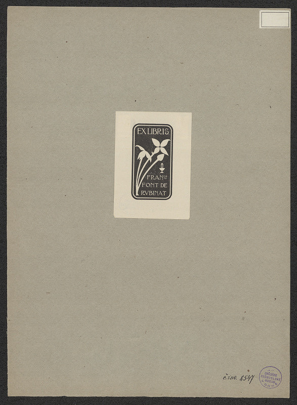 neznámý – Franco Font de Rubinat 