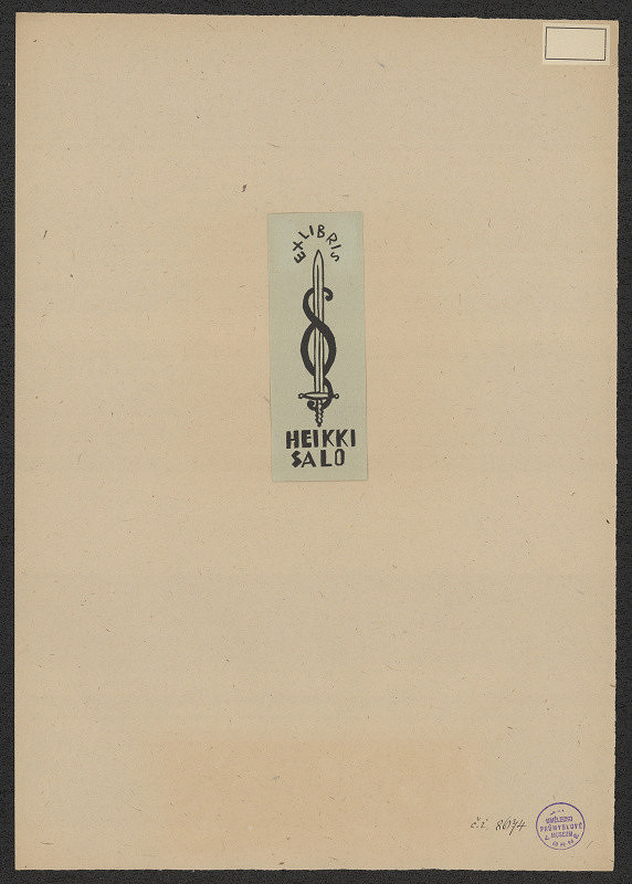 neurčený autor – Ex libris Antoniego Kurcza 