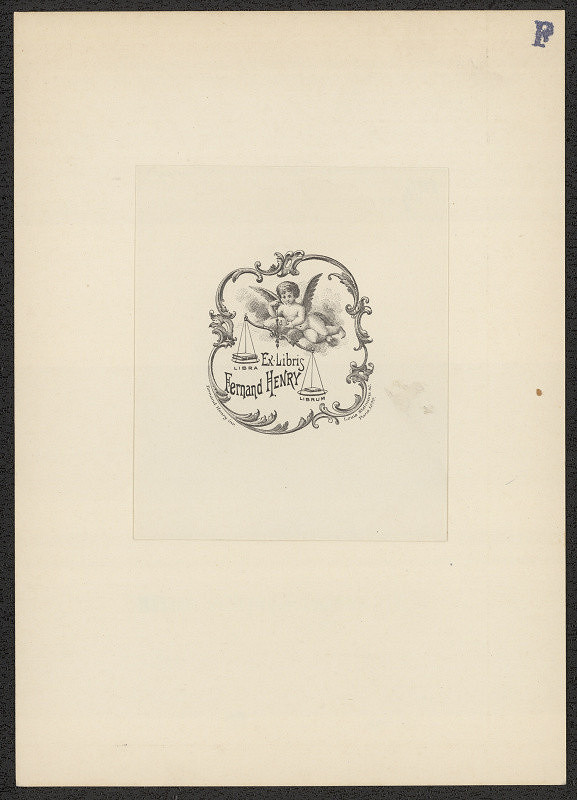 Fernand Henry – Ex libris Fernand Henry, Le Muy (Var) 