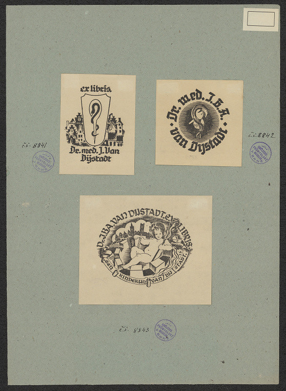 neznámý – Dr. med. J. van Dijstadt 