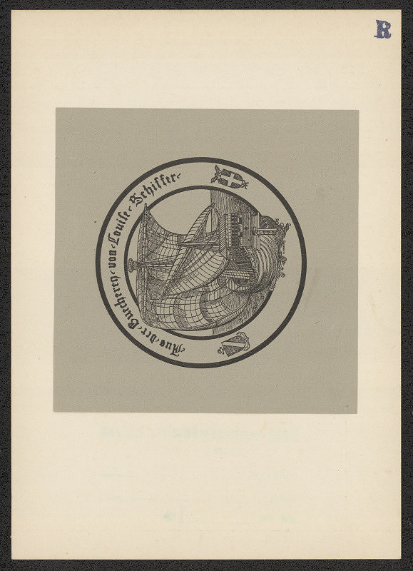 Albert Ross – Aus der Buecherey von Louise Schiffer 