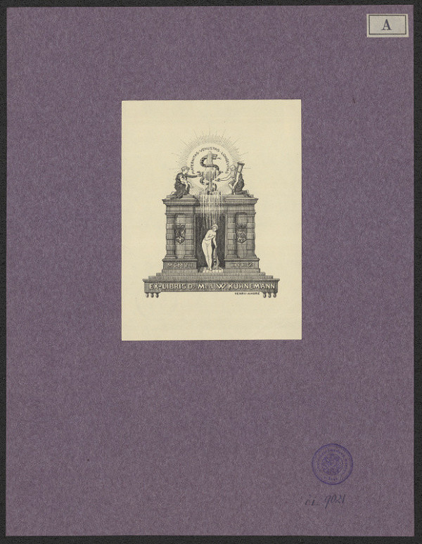 Henry André – Ex libris Dr. Med. W. Kuhnemann 