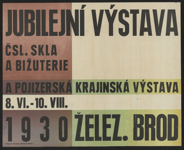 neznámý – Jubilejní výstava čsl. Skla a bijouterie v Žel. Brodě 